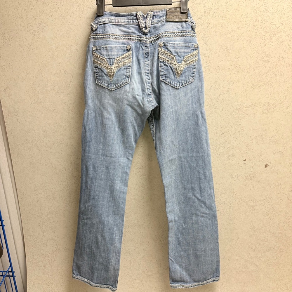 VIGOSS 30/33 Women's Cotton Blend Light Wash Embellished Trendy‎ Cowgirl Jeans - Picture 13 of 13
